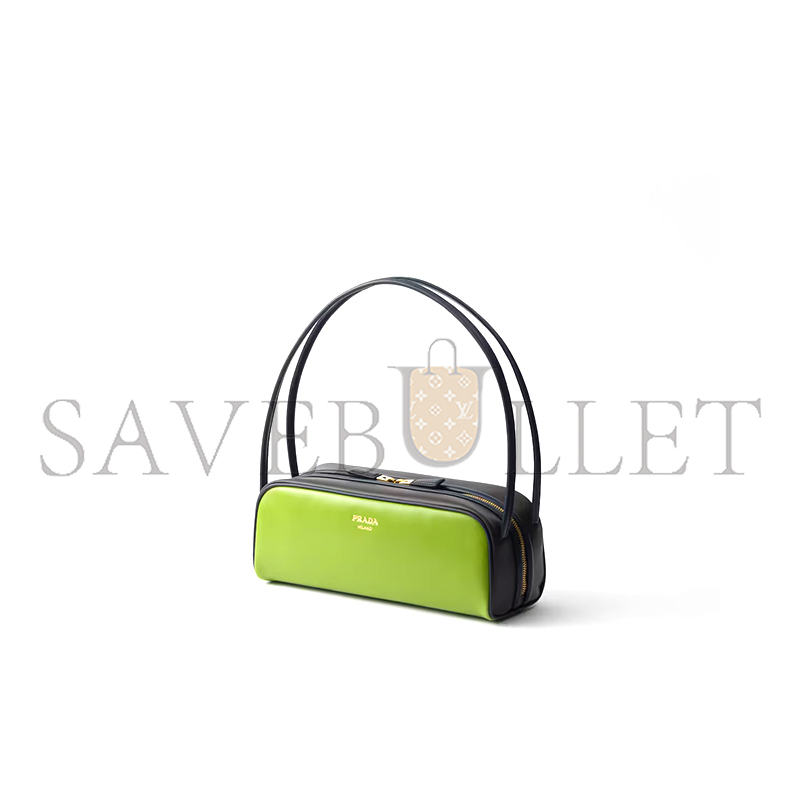 Pra*a swing smooth leather shoulder bag 1bc249 (28*11.5*10cm)